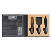 Cardboard Book Set - Matte Black Cheese Knives