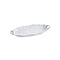 Oven to Table Deep Long Server with Handles - White with Silver Trim