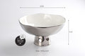 Oven to Table Footed Bowl - Silver