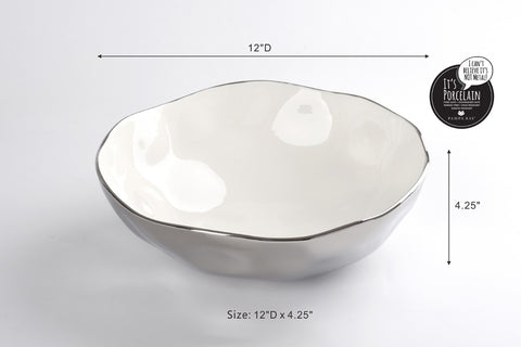 Oven to Table Wide Bowl - Silver