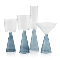 Veneto Glassware Set of 12 - Blue