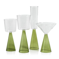 Veneto Glassware Set of 6 - Green