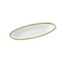 Oven to Table Oval Serving Piece - White with Gold Bead Trim