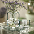 Vetro Optic Glass Vases with Handles
