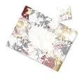 Apple & Pomegranate Paper Placemats & Coasters - Set of 12