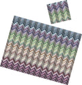 Zig Zag Paper Placemats & Coasters - Set of 12