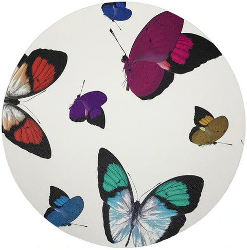 Nicolette Mayer Easy Care Round Placemats - Butterflies Set of 4