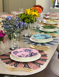 Mijal Gleiser Reversible Leather Placemats - Set of 6 - Limited Edition Sapphire Rainbow Collection