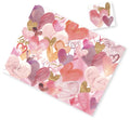 Pink Hearts Paper Placemats & Coasters -  Set of 12