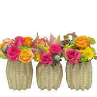 Paper Vase Wrap Set - Wicker